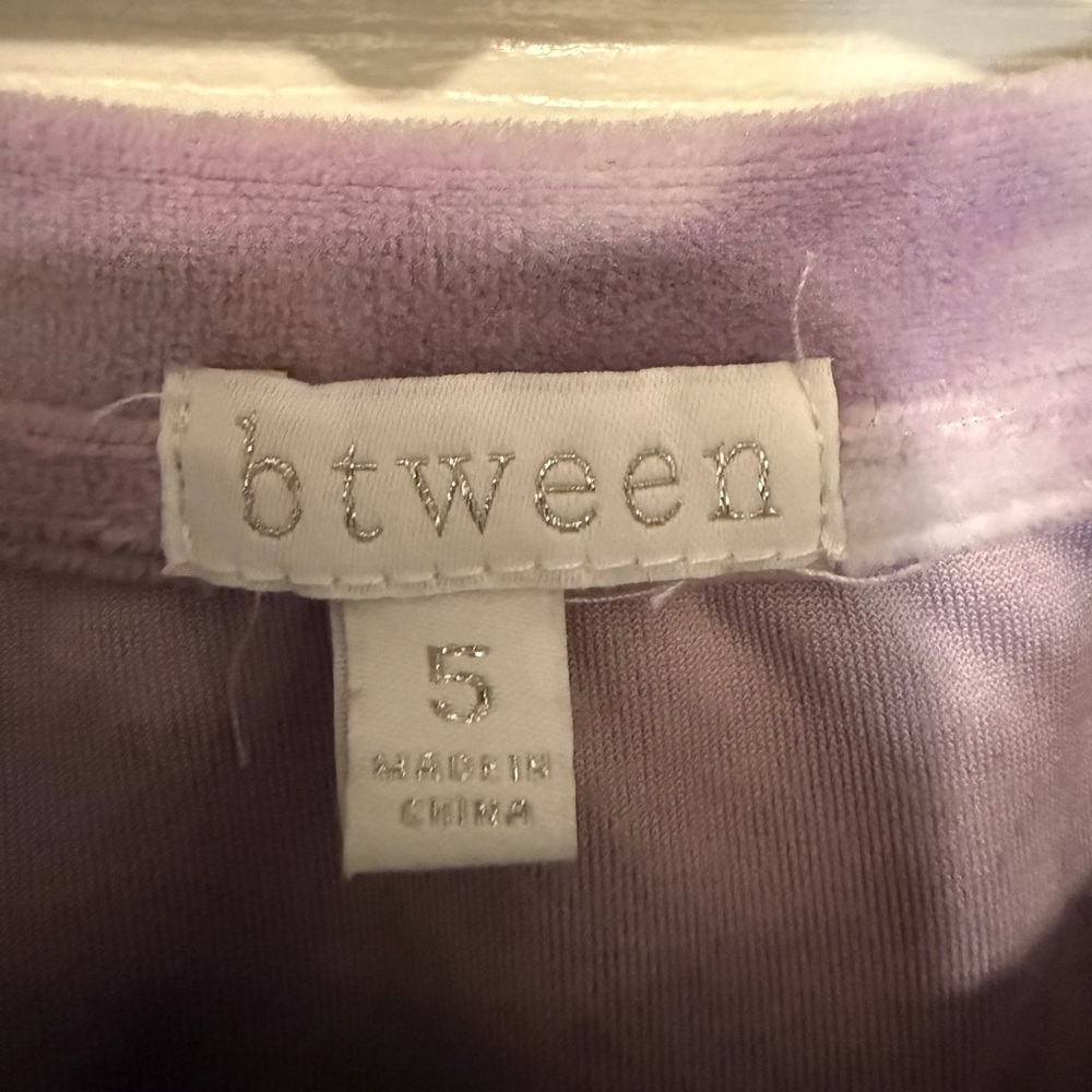 Purple Tie-Dye Lounge Set with Scrunchie - Picture 4 of 6